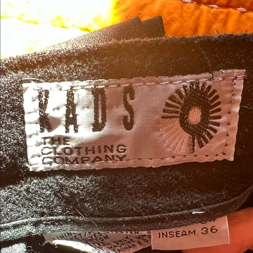 Classic Black Men's  Wool blend Pants 34/36 - Picture 2 of 9